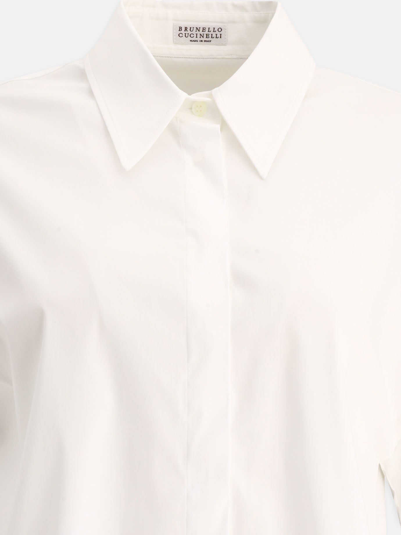 Band-collar shirt