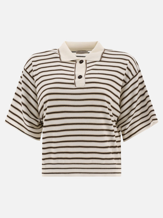 "Sparkling Stripe" polo