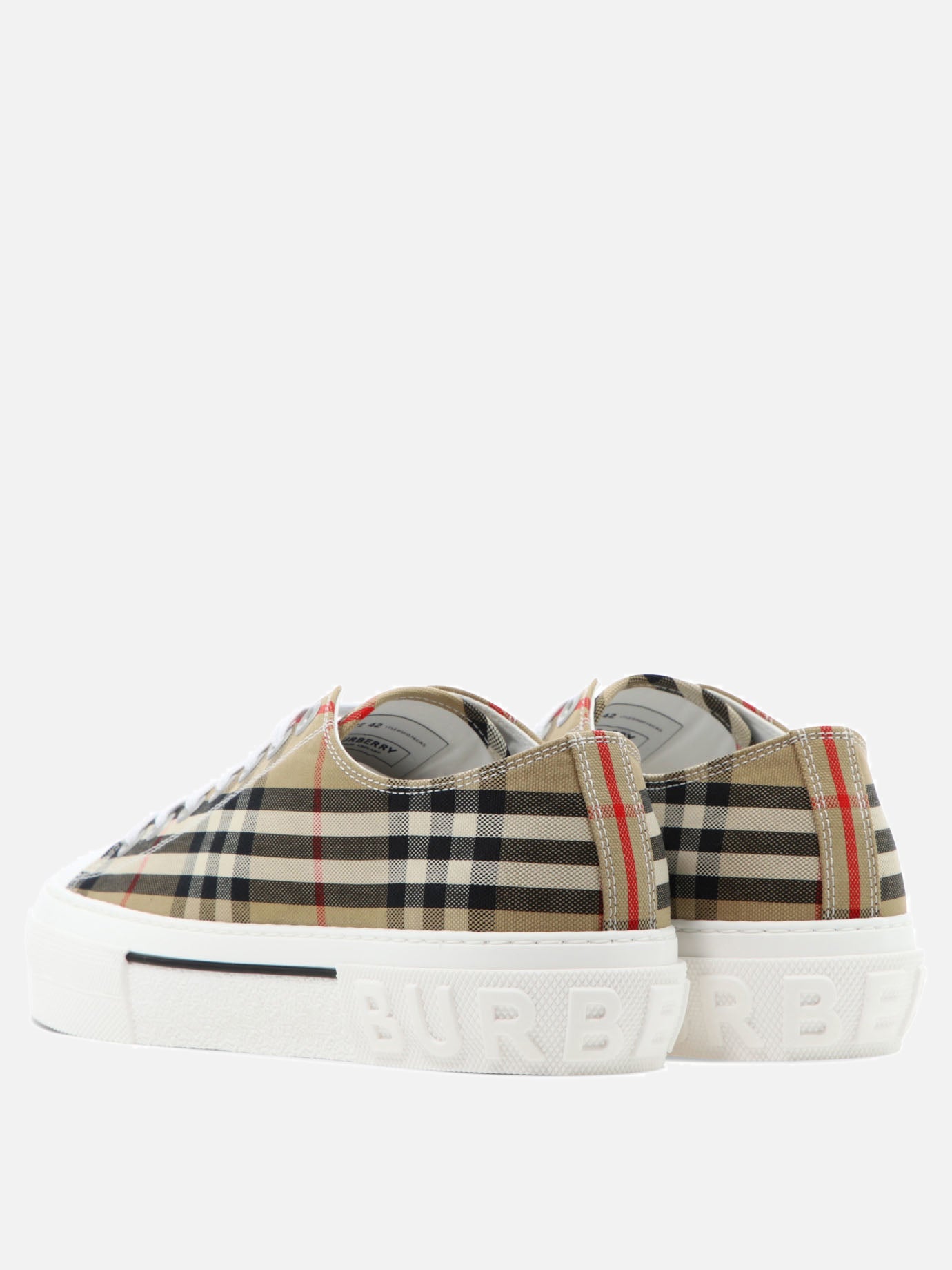 Low top sneakers 100% cotton - 100% rubber  Beige - Burberry Men | PDP | VIETTI Online Store | Zoom-Modal_4
