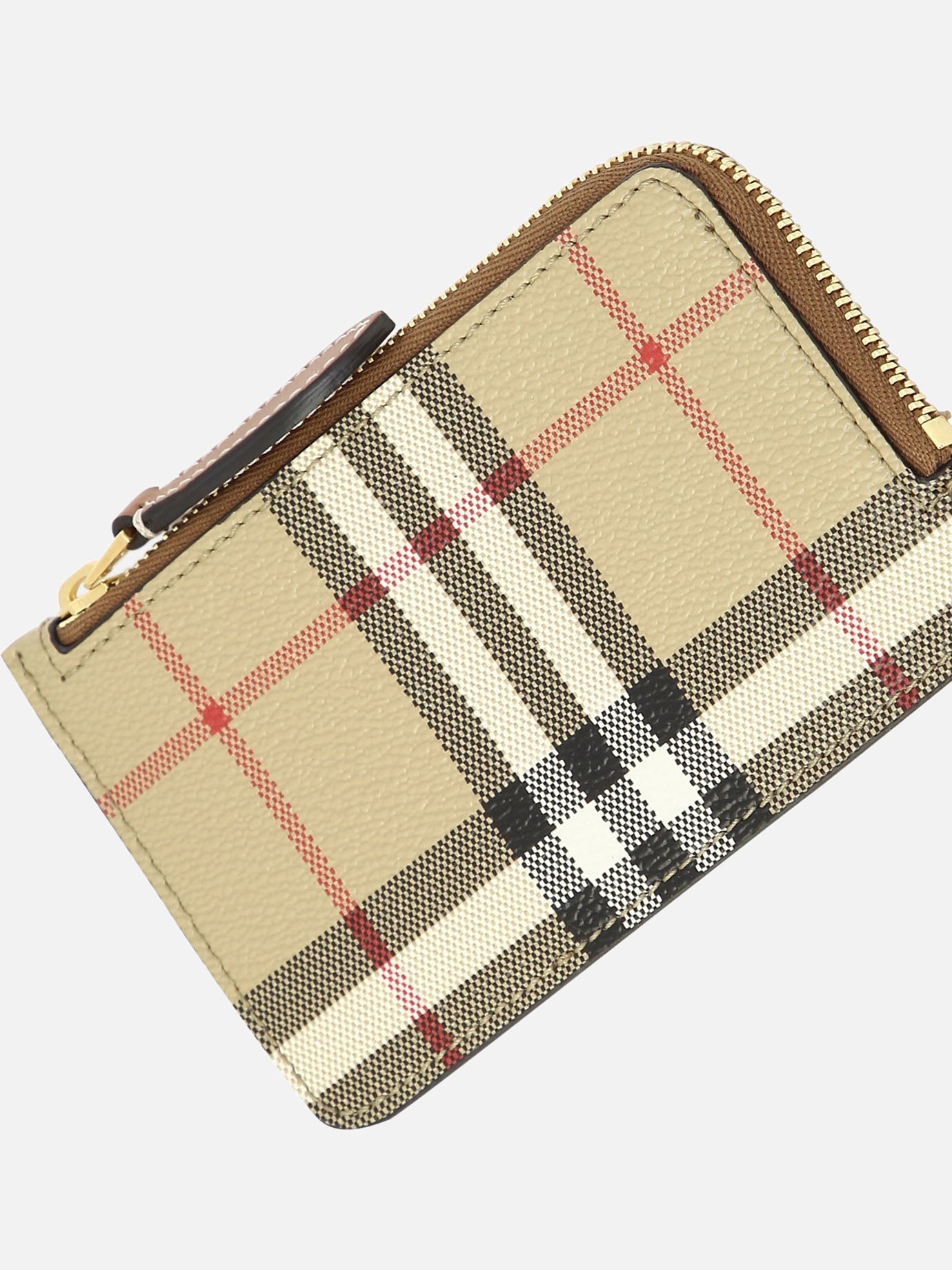 Wallets 69% polyurethane 17% polyester 14% cotton  Beige - Burberry Women | PDP | VIETTI Online Store | Zoom-Modal_4
