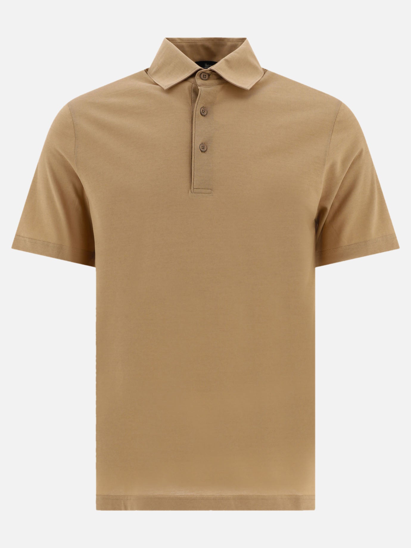 Polo shirts with buttons 100% cotton  Beige - Herno Men | PDP | VIETTI Online Store | Zoom-Modal
