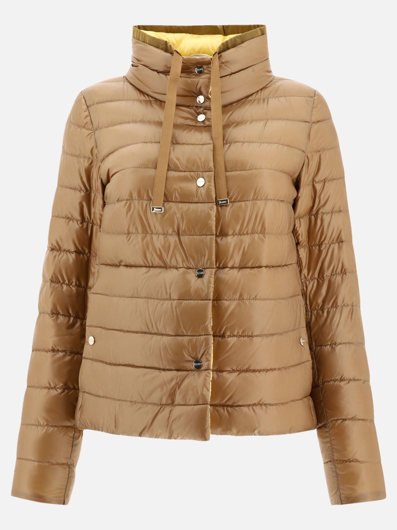 Down jackets Solid colour  Brown - Herno Women | PDP | VIETTI Online Store | thumbnail