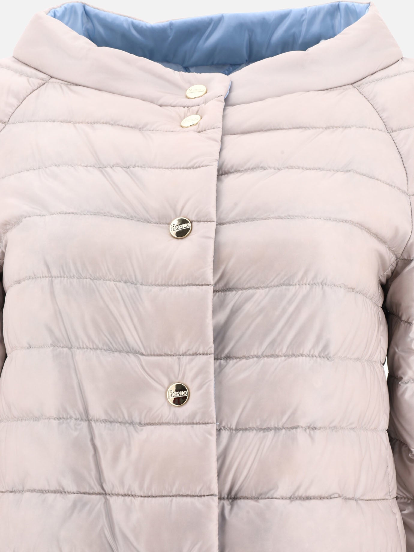 Quilted reversible down jacket