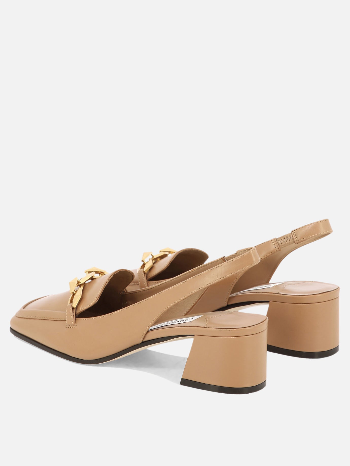Slingbacks 100% leather - 20% leather - 80% rubber  Beige - Jimmy Choo Women | PDP | VIETTI Online Store | Zoom-Modal_4
