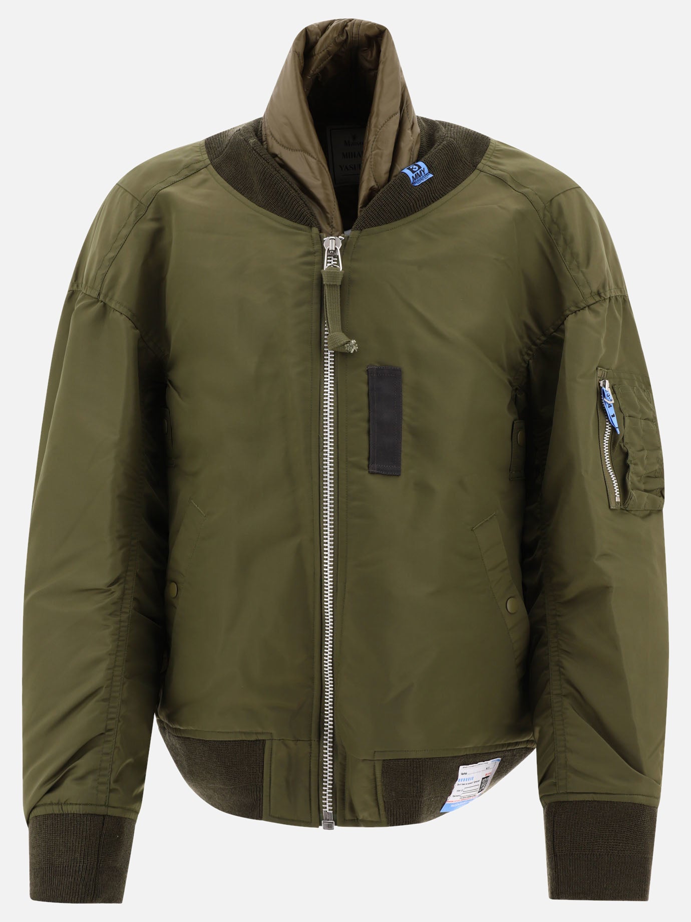 Bomber jackets 100% nylon  Green - Maison Mihara Yasuhiro Men | PDP | VIETTI Online Store | thumbnail