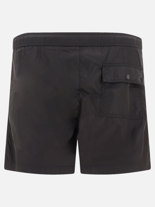 Short da mare Logo  Nero - Moncler Uomo | VIETTI Online Store | 2
