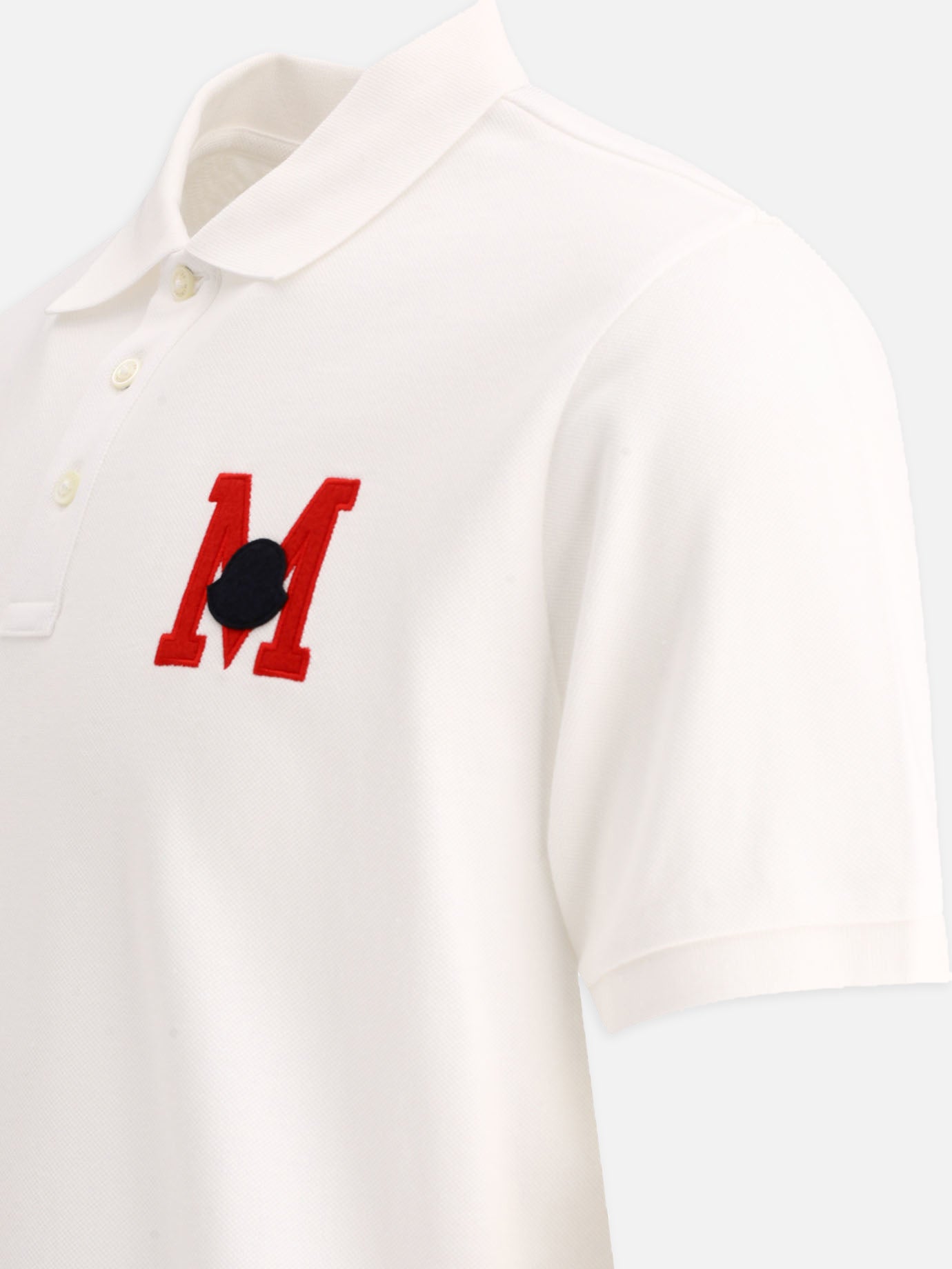 Polo shirts with buttons 100% cotton  White - Moncler Men | PDP | VIETTI Online Store | Zoom-Modal_4
