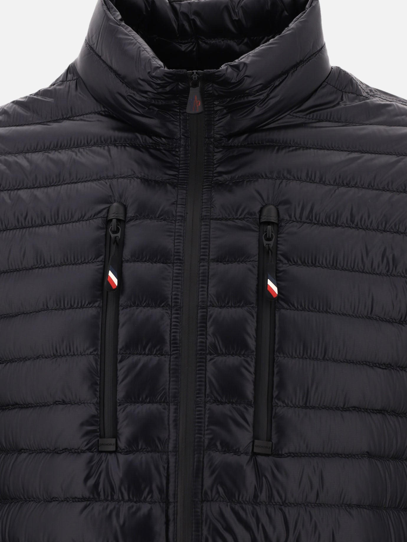 Down jackets 75% polyamide 25% elastane - Padding: down and feathers  Black - Moncler Grenoble Men | PDP | VIETTI Online Store | thumbnail_3
