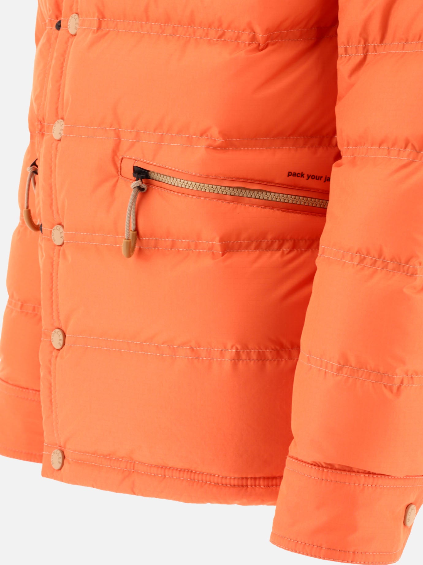 Down jackets Solid colour  Orange - Moncler Grenoble Men | PDP | VIETTI Online Store | Zoom-Modal_4
