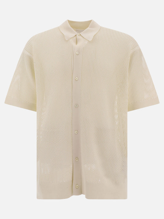 Open-weaved polo shirt