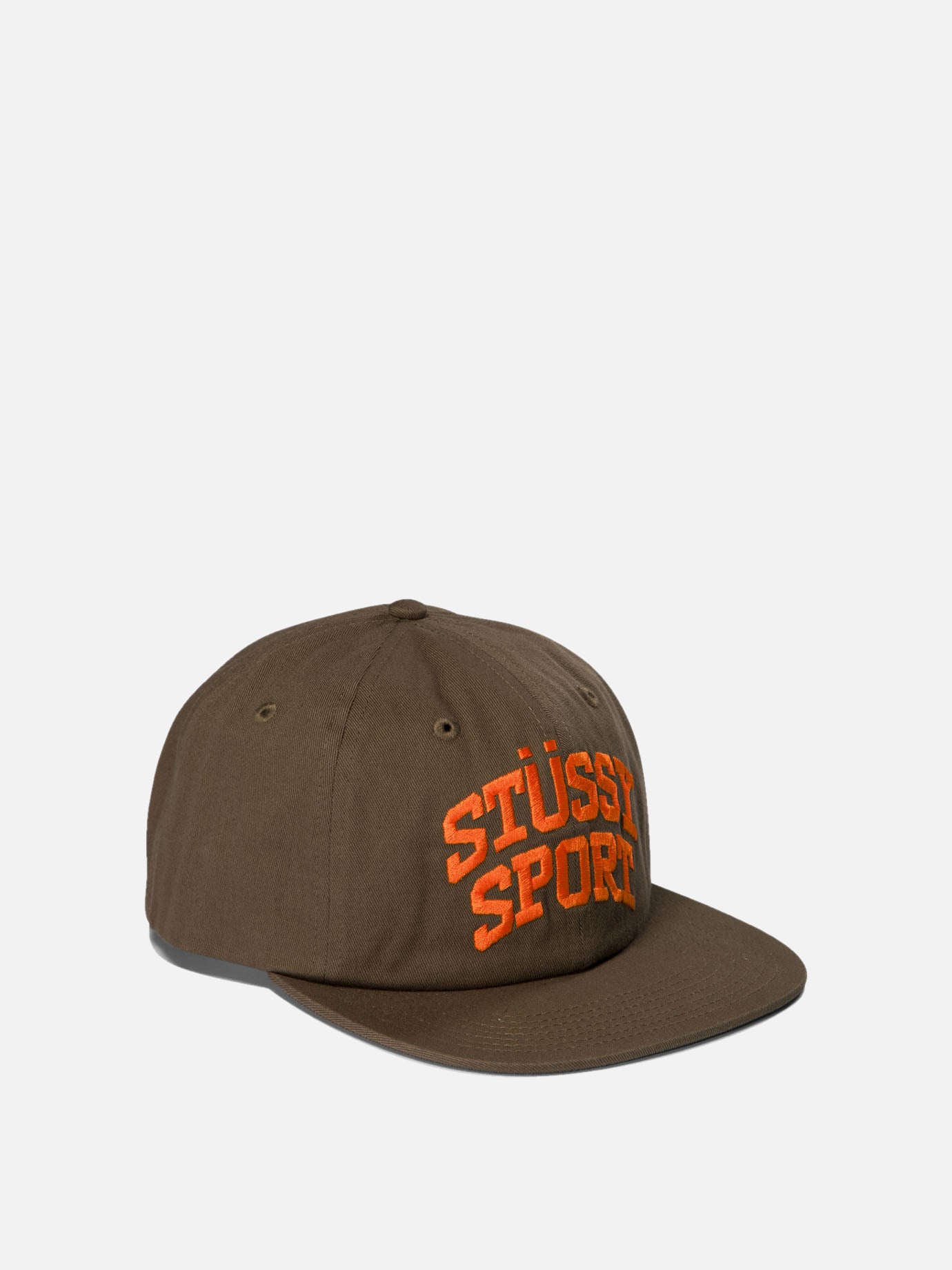 Stüssy "Mid-depth Sport Snapback" cap Brown