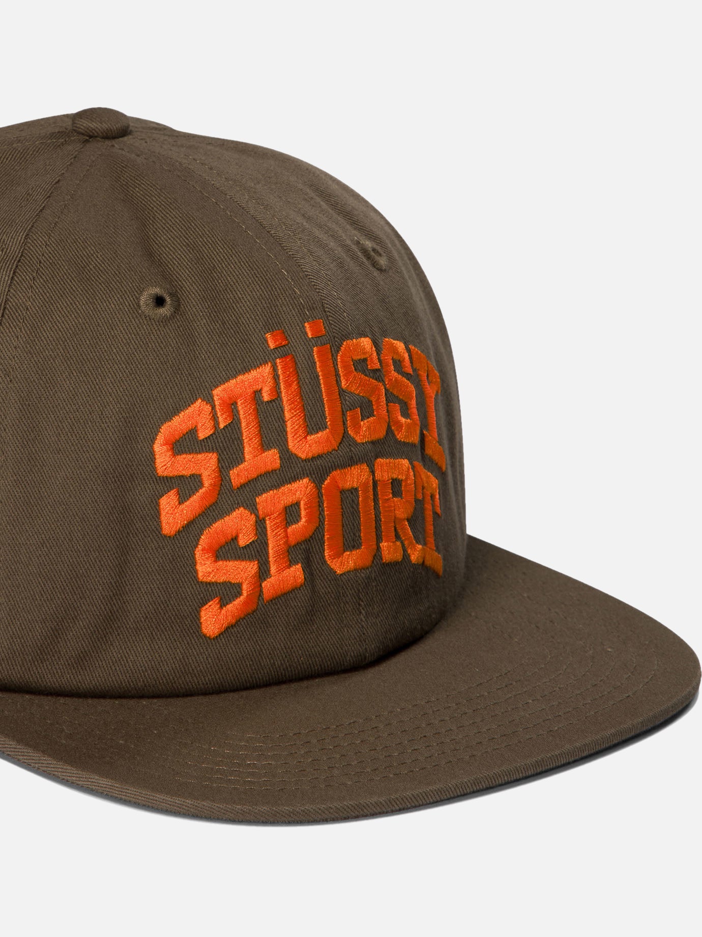 Stüssy "Mid-depth Sport Snapback" cap Brown