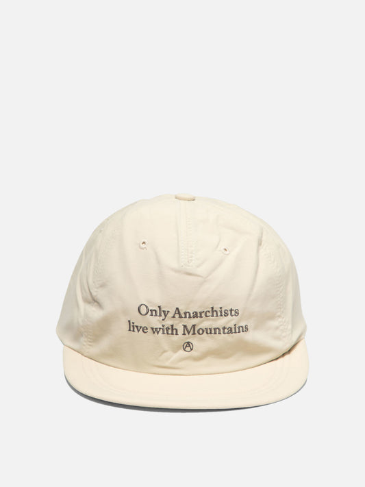 Mountain Research "Only Anarchist live with Mountains" hat Beige