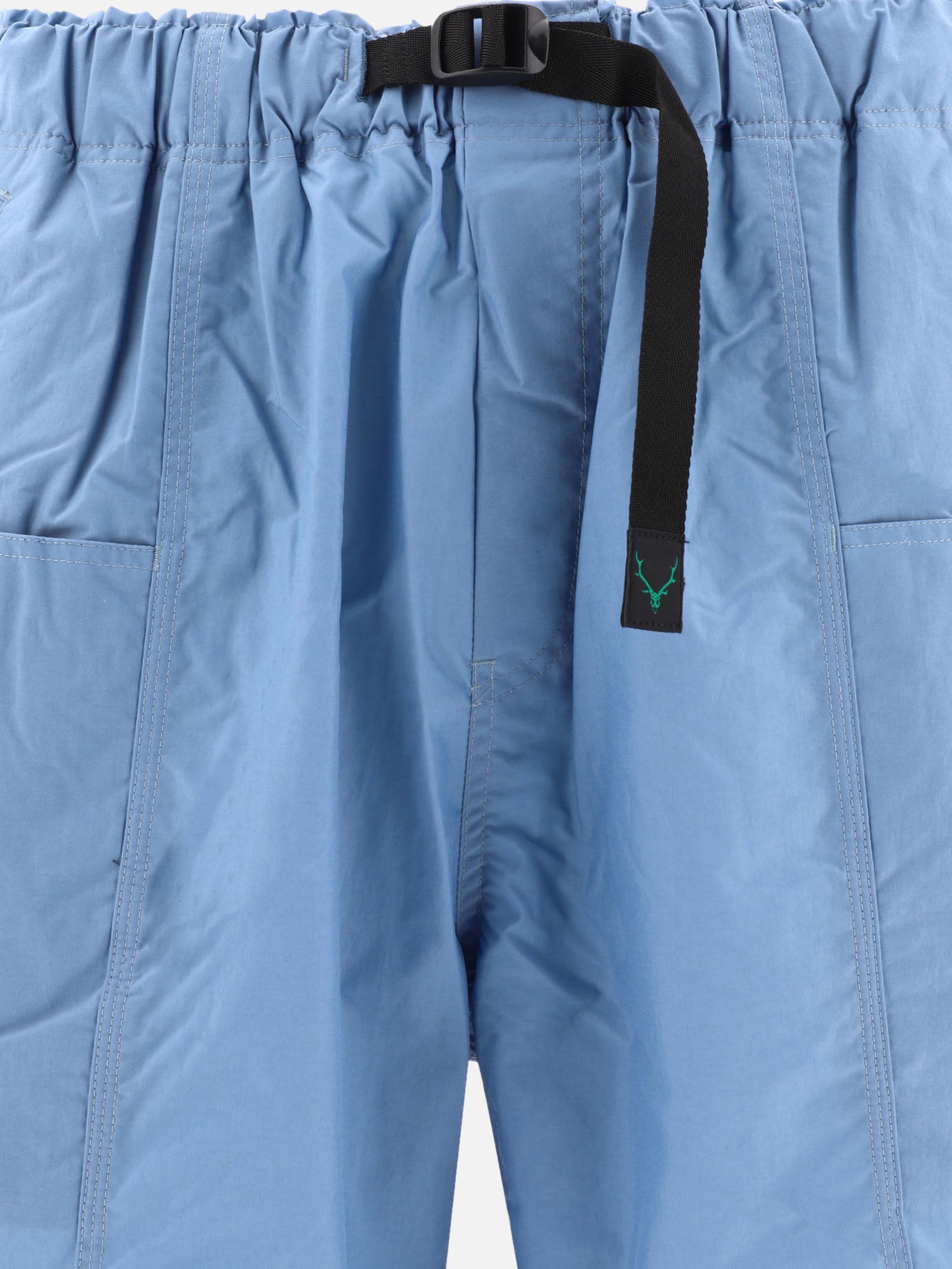 South2 West8 "Belted C.S." shorts Light blue