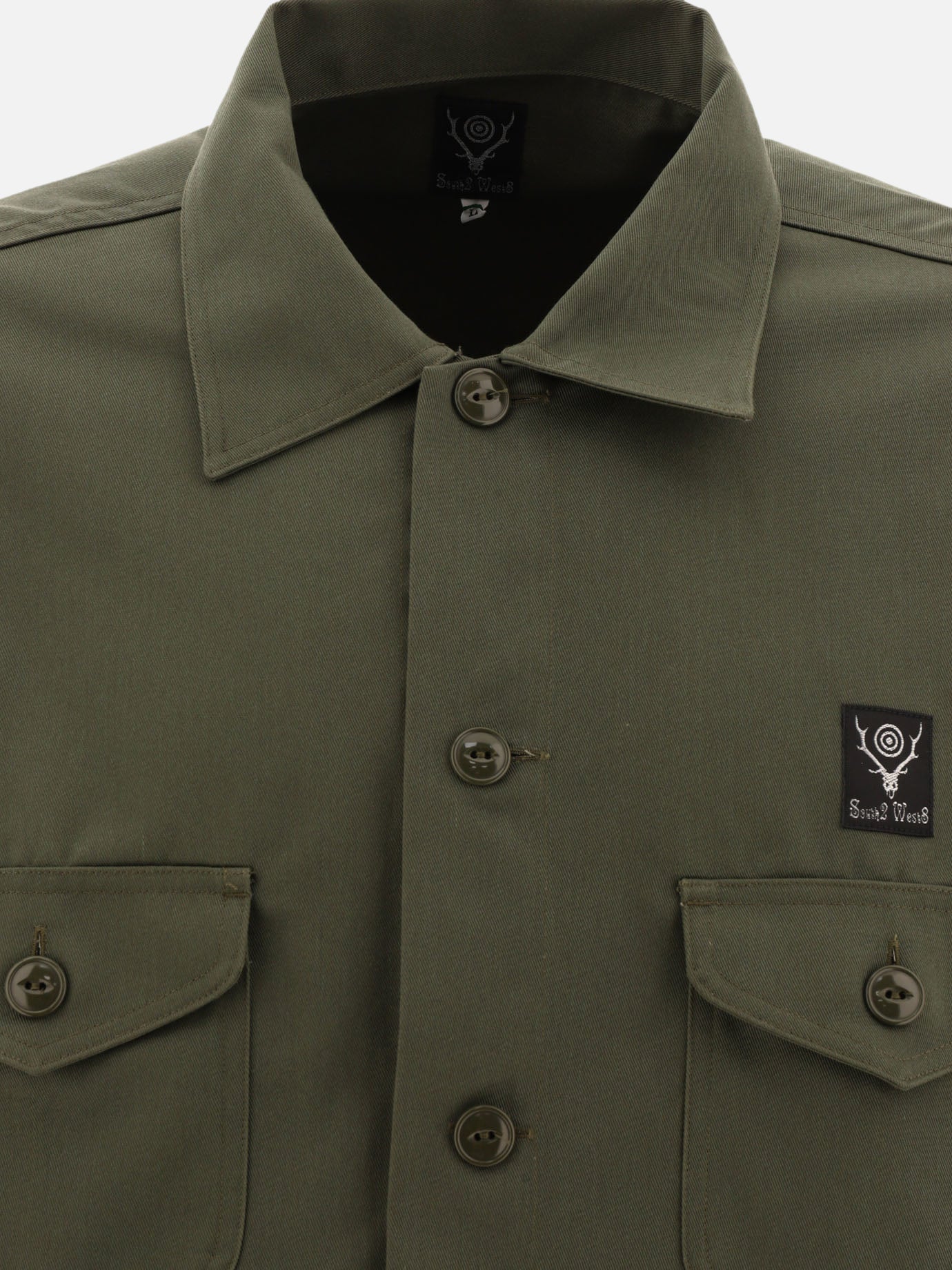 South2 West8 &quot;Smokey&quot; shirt 11953471_M Green thumbnail_3