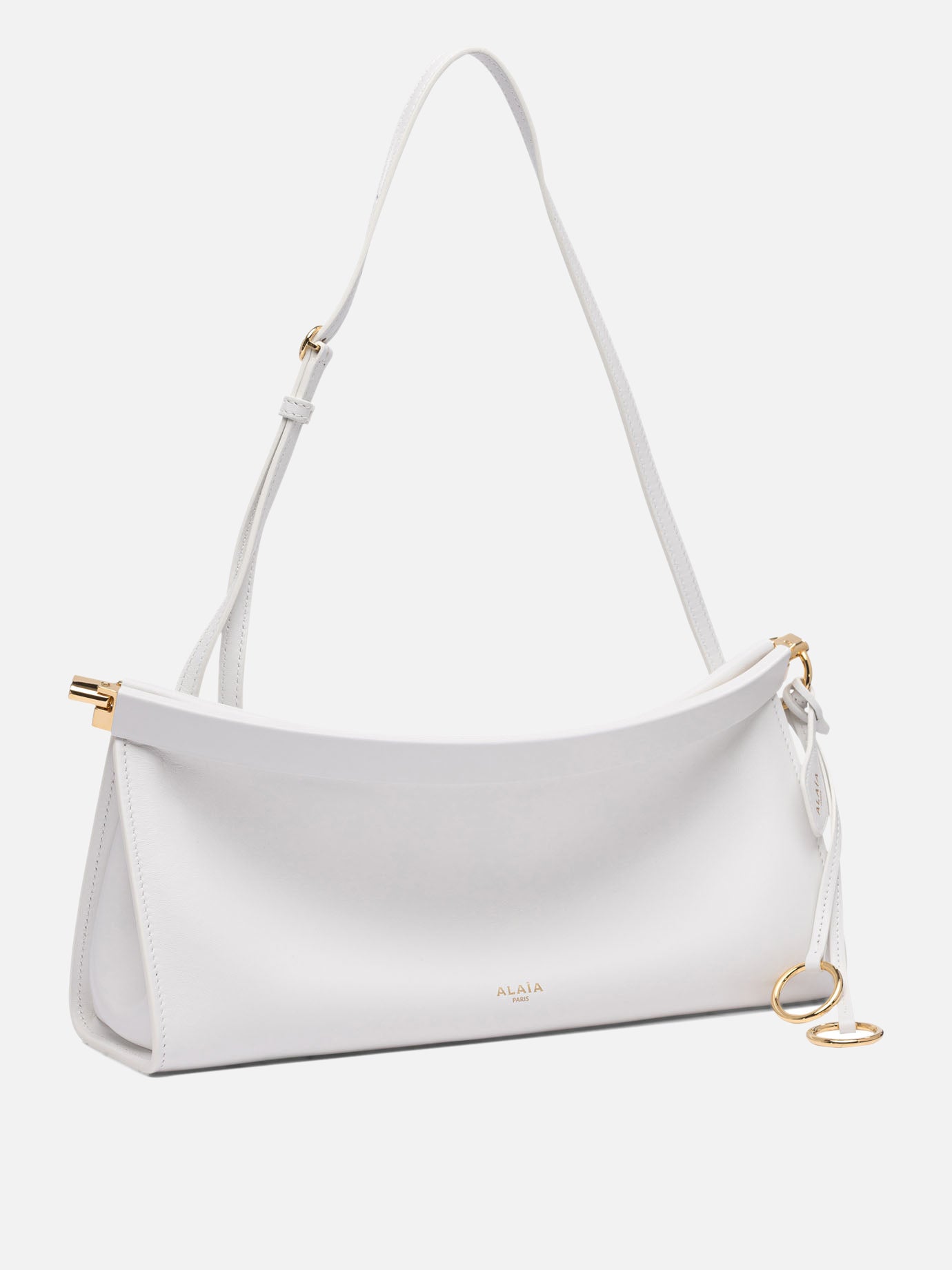 Alaïa "Le Click East West" shoulder bag White