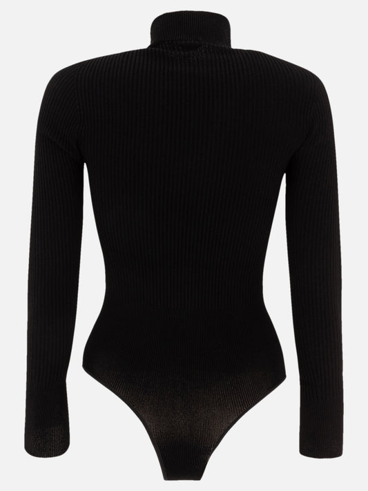Alaïa Body in maglia a coste 11640186_36 Black 2