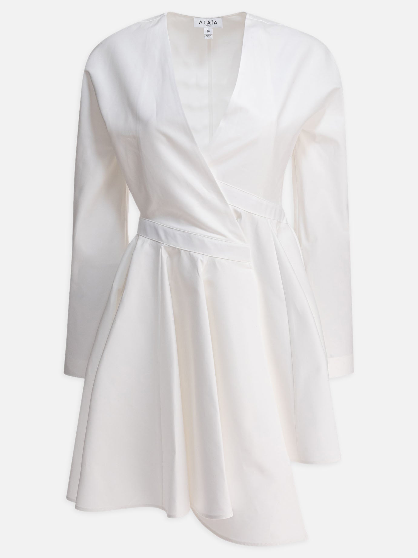 Alaïa Abito corto asimmetrico 11656783_38 White thumbnail_1