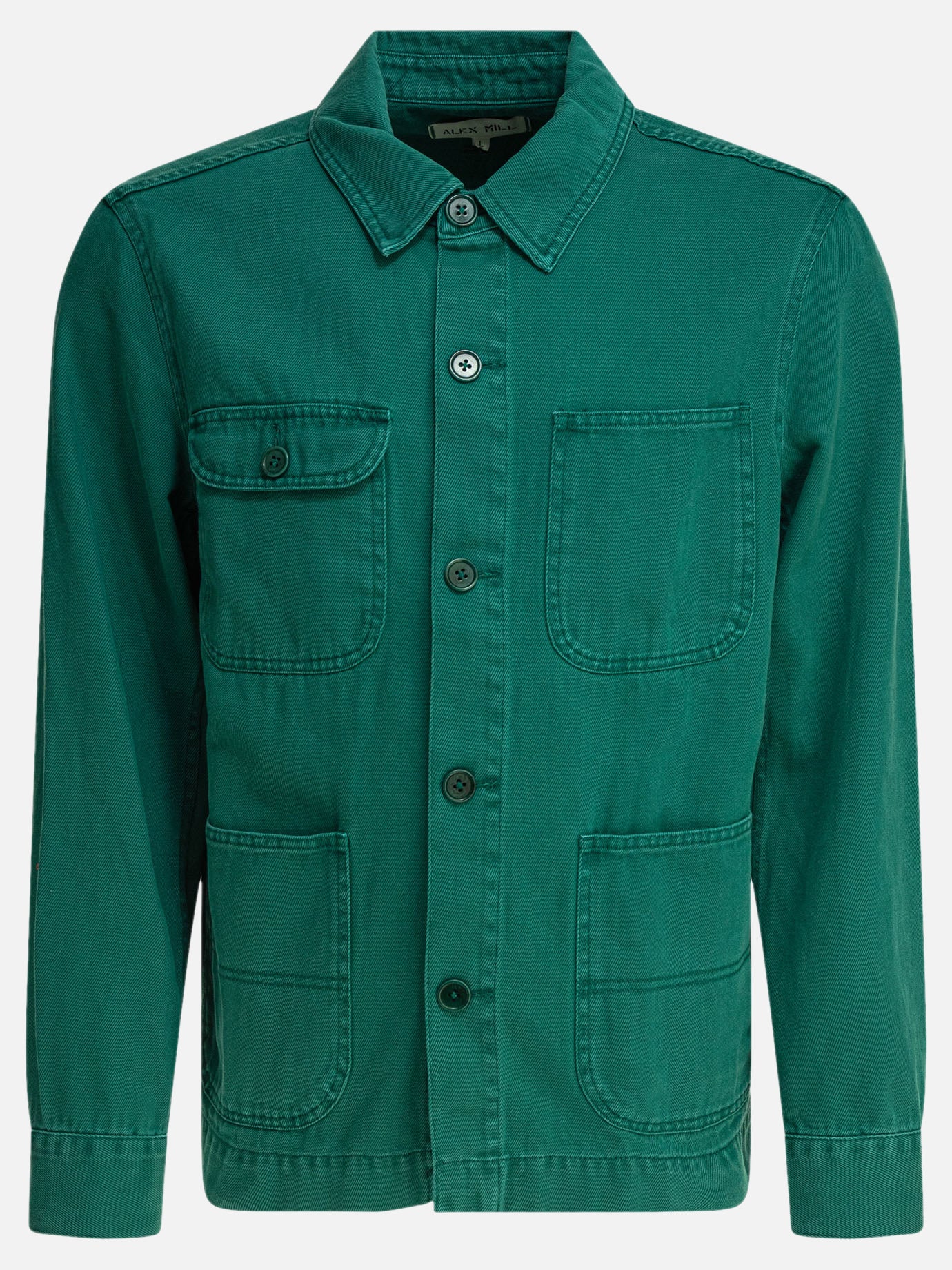 Alex Mill Giacca overshirt da lavoro 19795452_S Green thumbnail_1