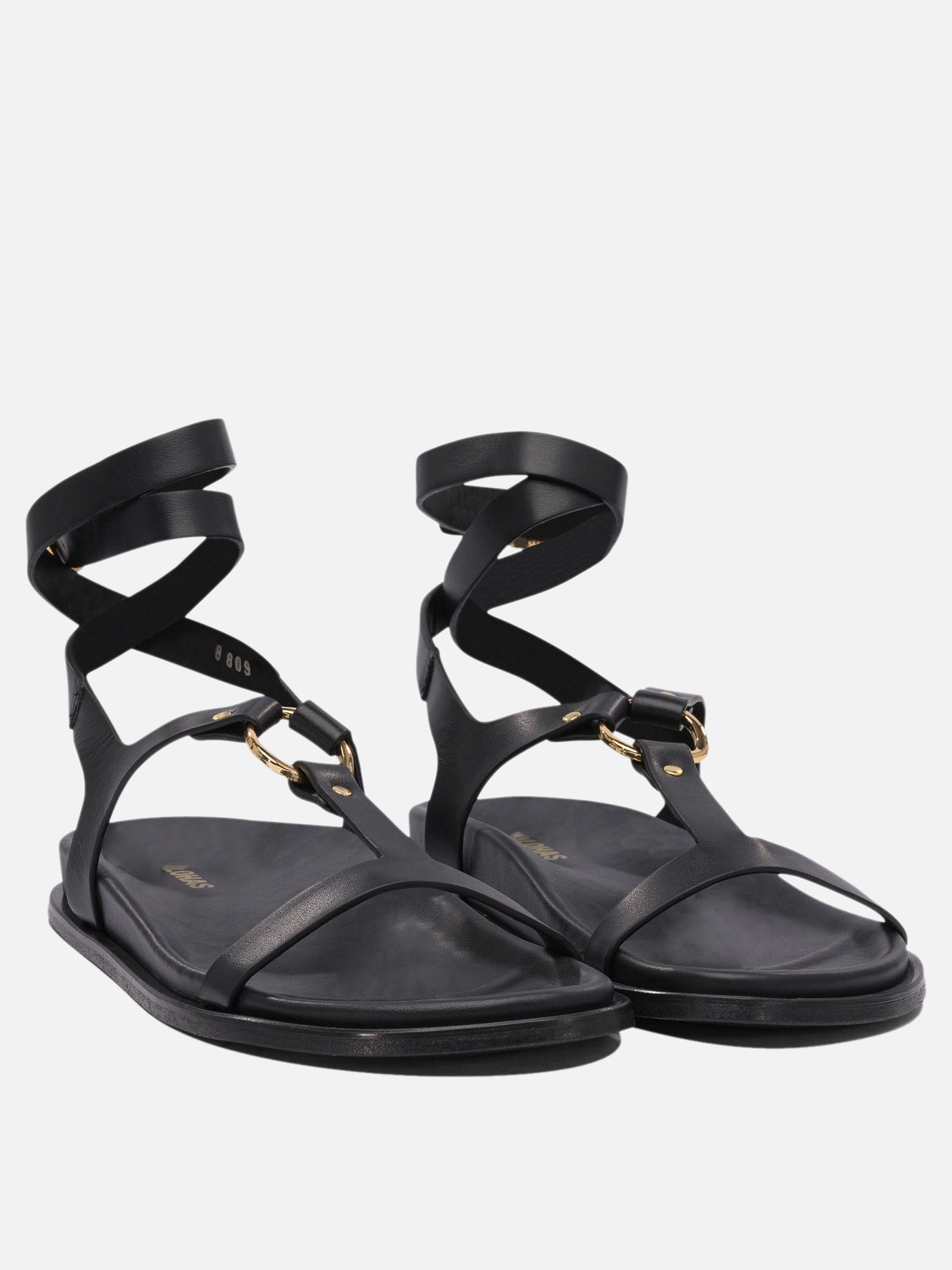 Flat sandals 100% cow leather - 100% cuerolite  Black - Alohas Women | PDP | VIETTI Online Store | Zoom-Modal_2
