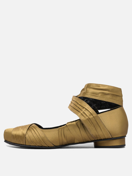 Classic ballet flats 60% polyethylene 40% recycled polyester - 100% cuerolite  Gold - Alohas Women | PDP | VIETTI Online Store | 2
