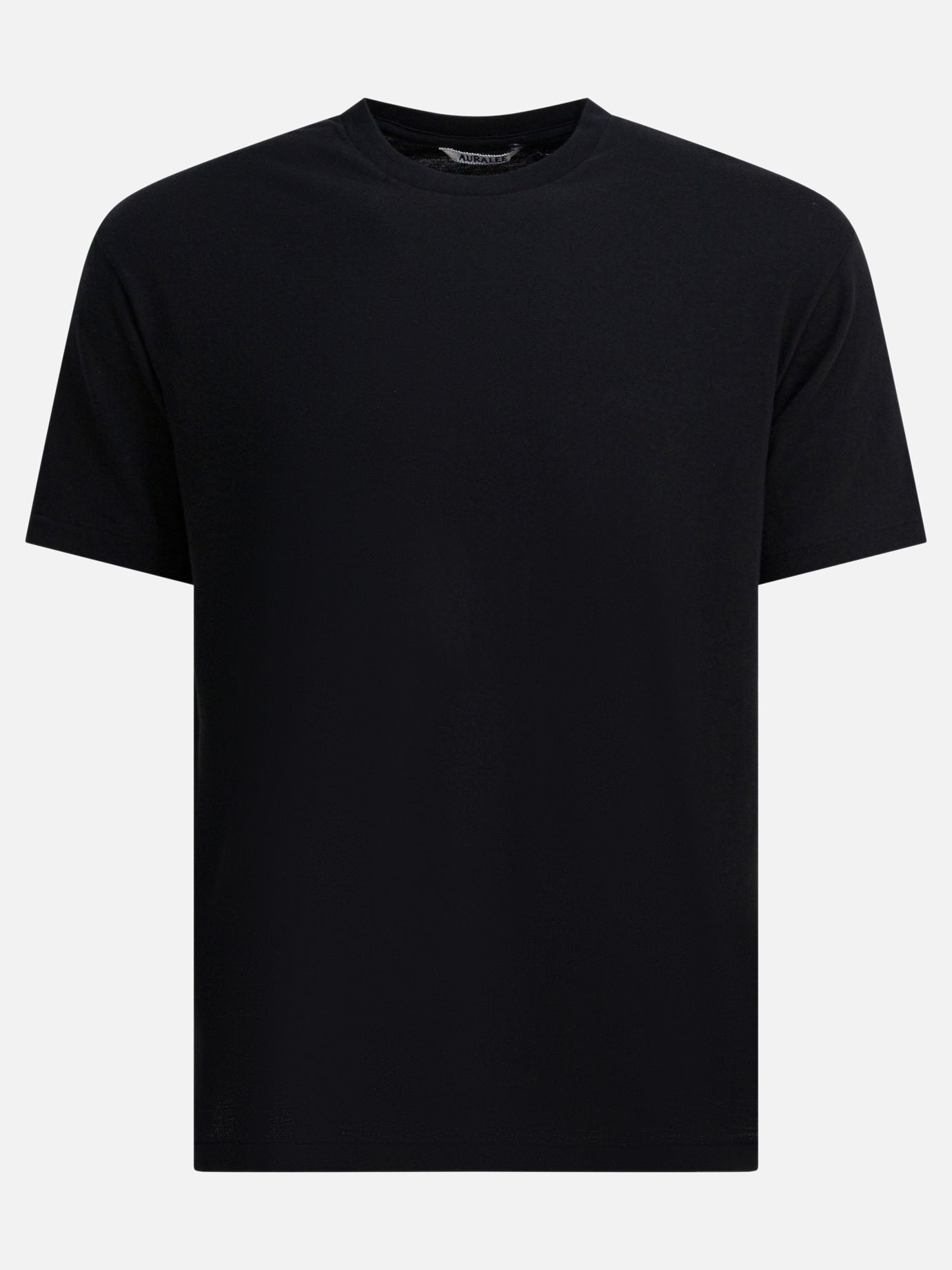 T-shirt girocollo Solid colour  Nero - Auralee Uomo | PDP | VIETTI Online Store | Zoom-Modal
