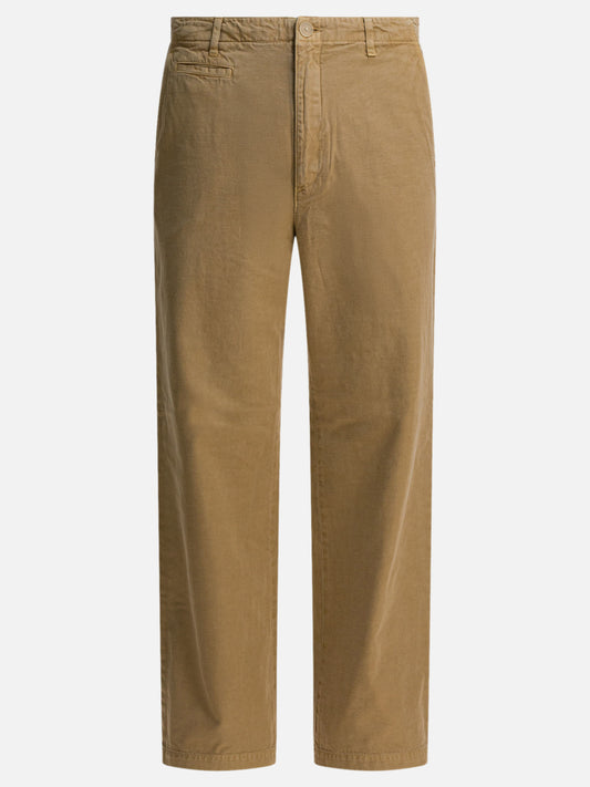 Pantaloni casual Solid colour  Beige - Auralee Uomo | PDP | VIETTI Online Store 
