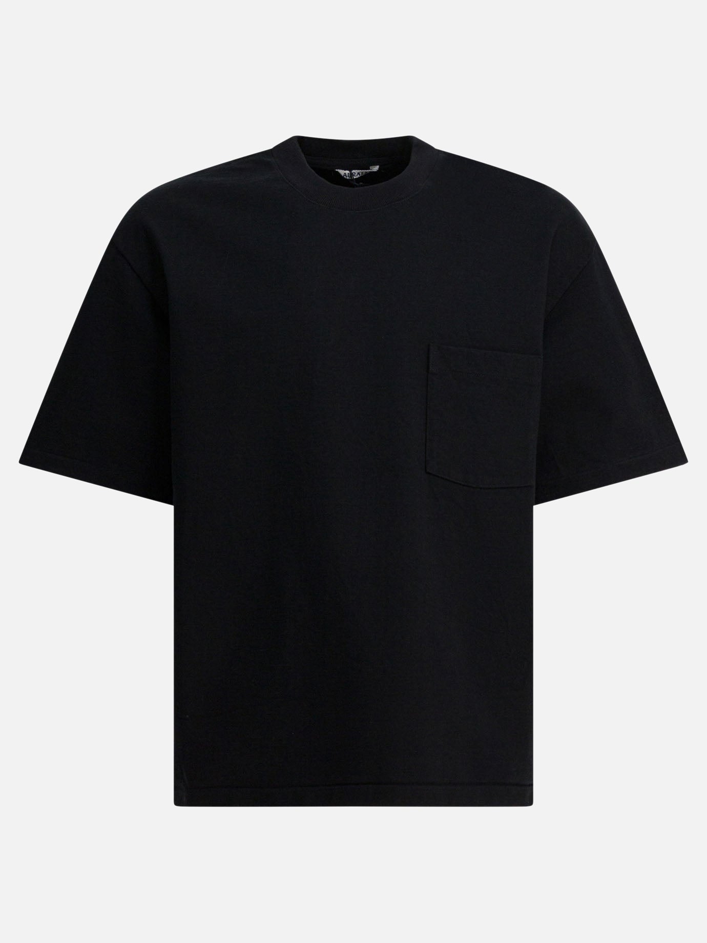 T-shirt girocollo Solid colour  Nero - Auralee Uomo | PDP | VIETTI Online Store | thumbnail
