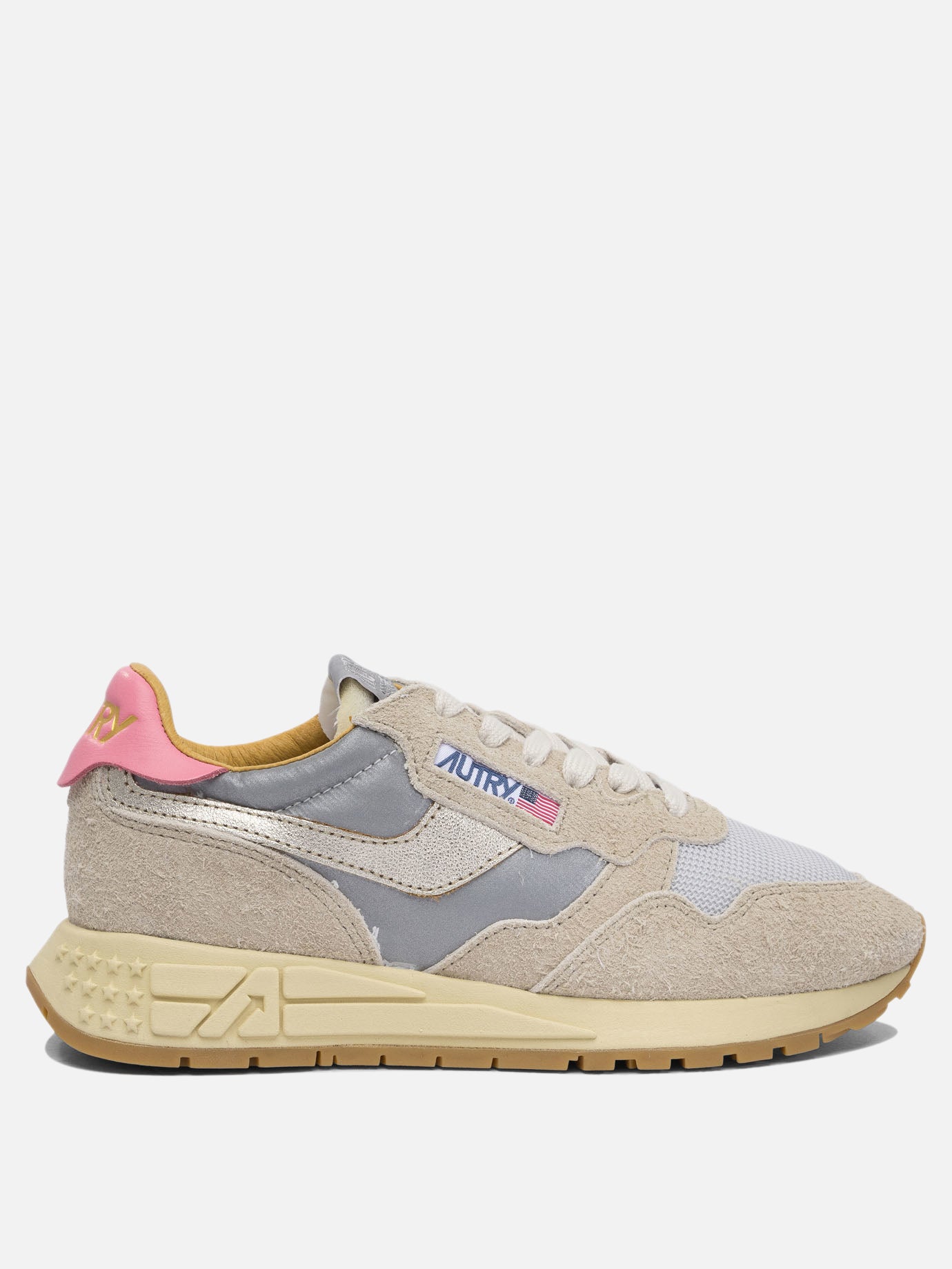 Sneaker basse 60% nylon 40% cow leather - 60% phylon 40% rubber - 60% phylon 40% rubber  Beige - Autry Donna | PDP | VIETTI Online Store | Zoom-Modal
