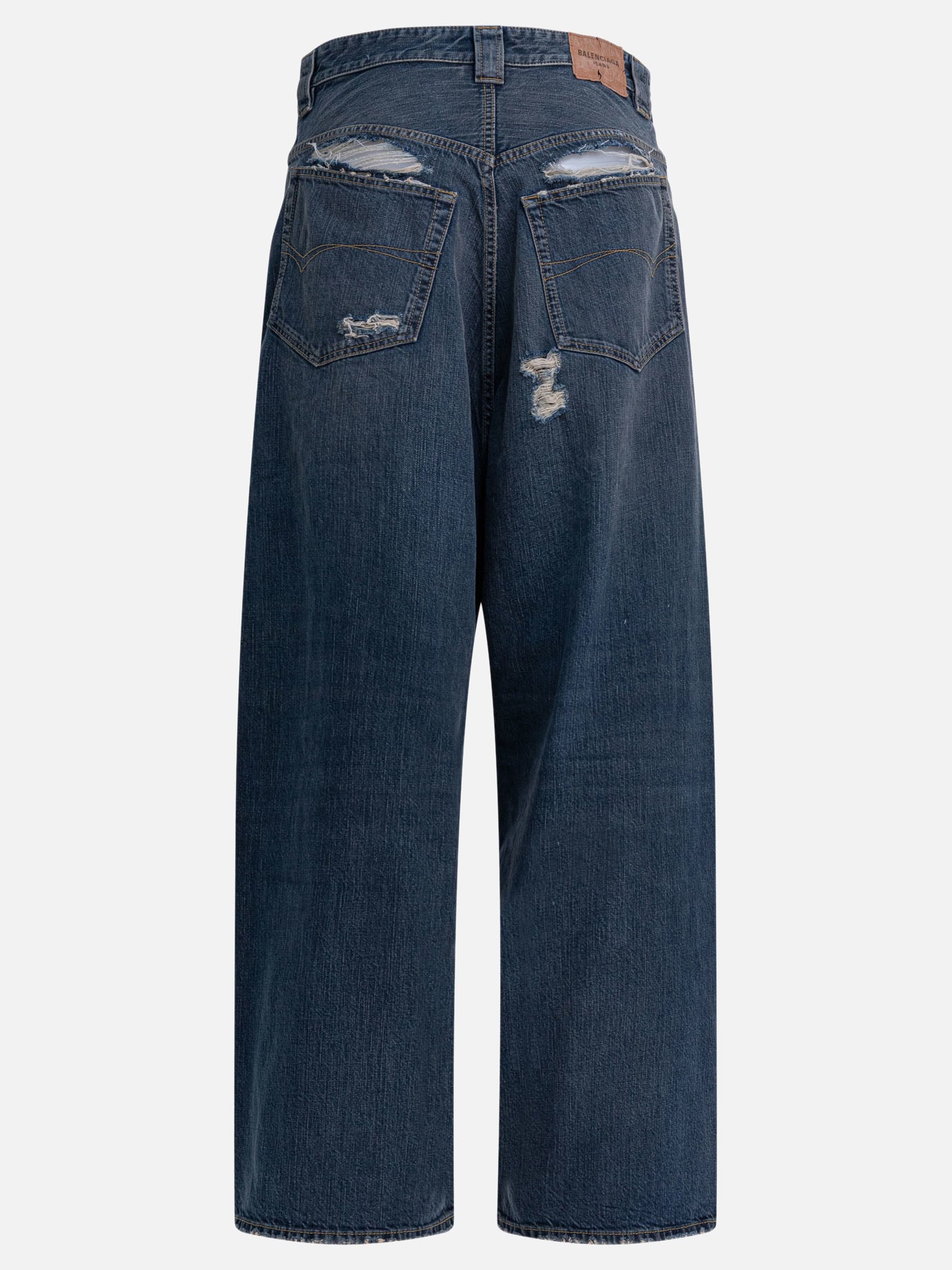 Jeans a gamba larga Denim  Blu - Balenciaga Uomo | PDP | VIETTI Online Store | Zoom-Modal_2
