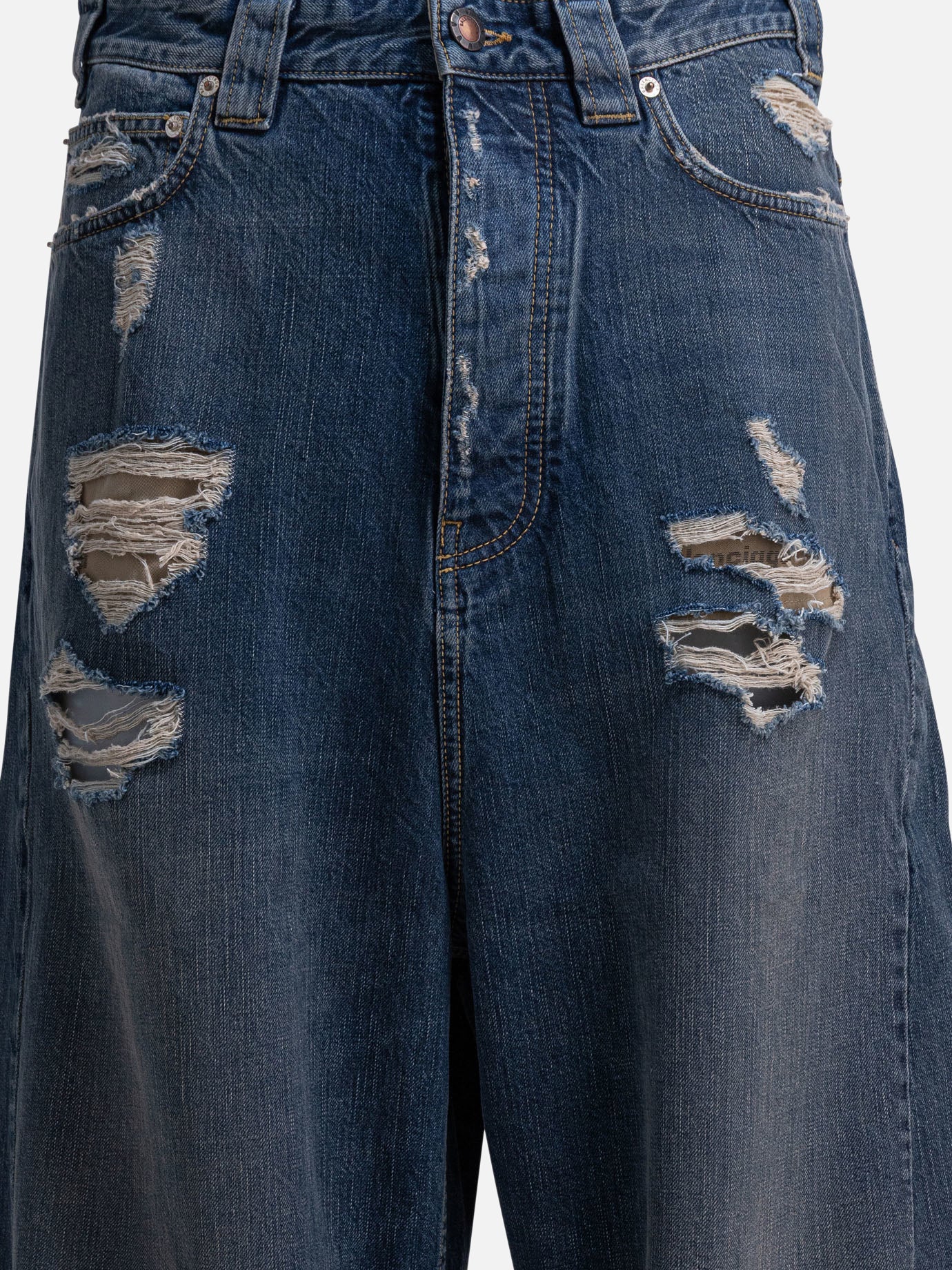 Jeans a gamba larga Denim  Blu - Balenciaga Uomo | PDP | VIETTI Online Store | thumbnail_3