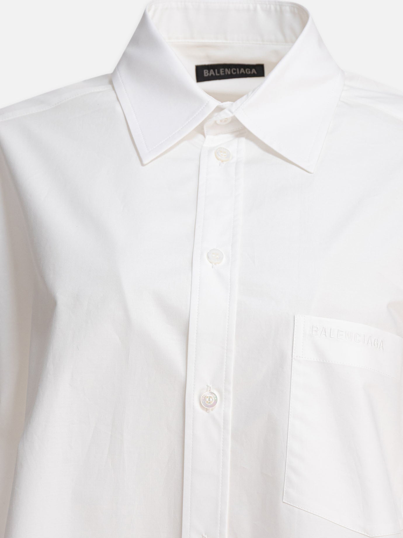 Balenciaga Camicia svasata 15311115_2 White thumbnail_3