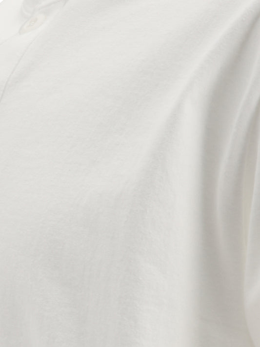T-shirt serafino Solid colour  Bianco - Beams Plus Uomo | PDP | VIETTI Online Store 
