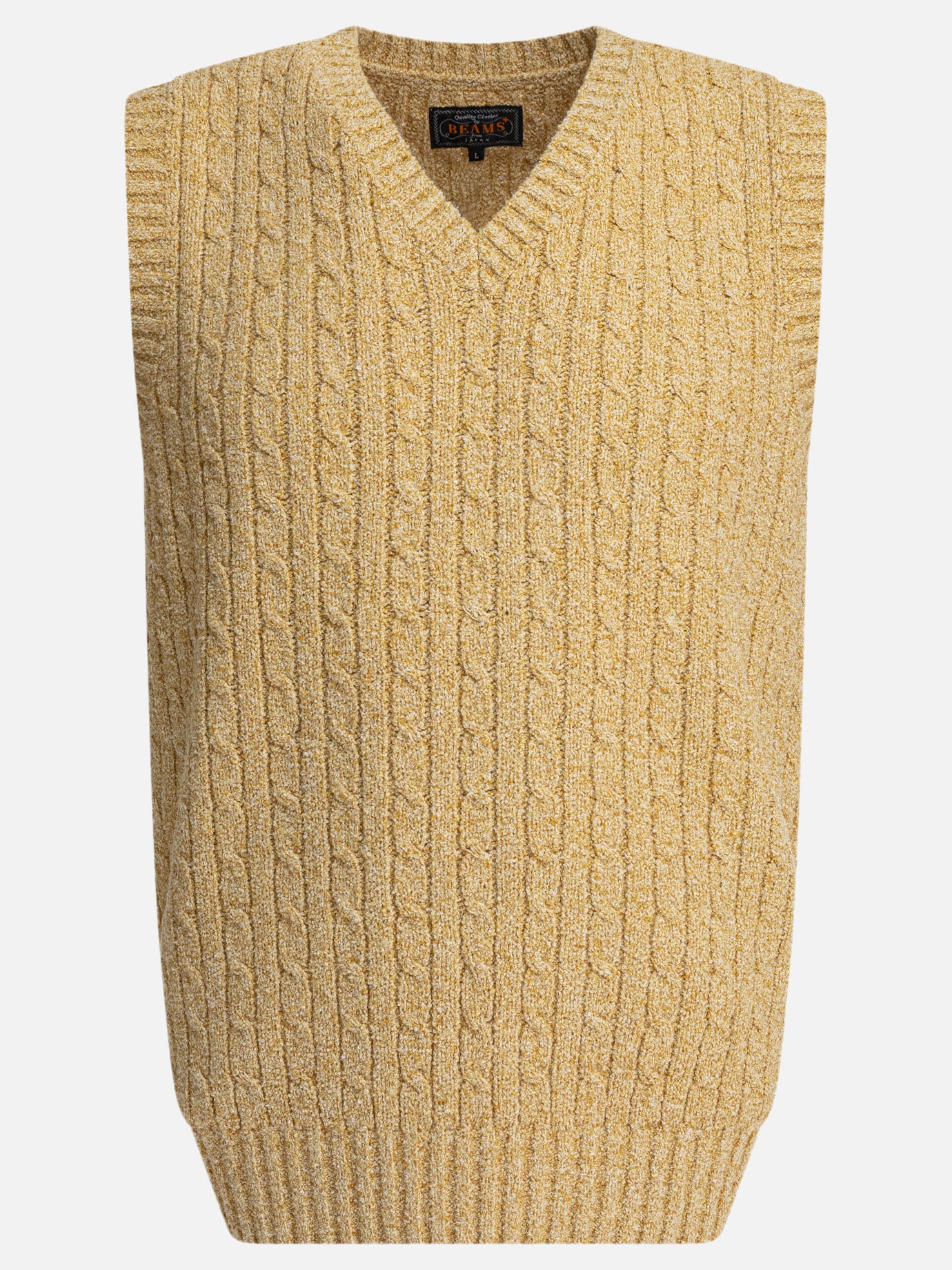 Gilet Solid colour  Beige - Beams Plus Uomo | PDP | VIETTI Online Store | thumbnail