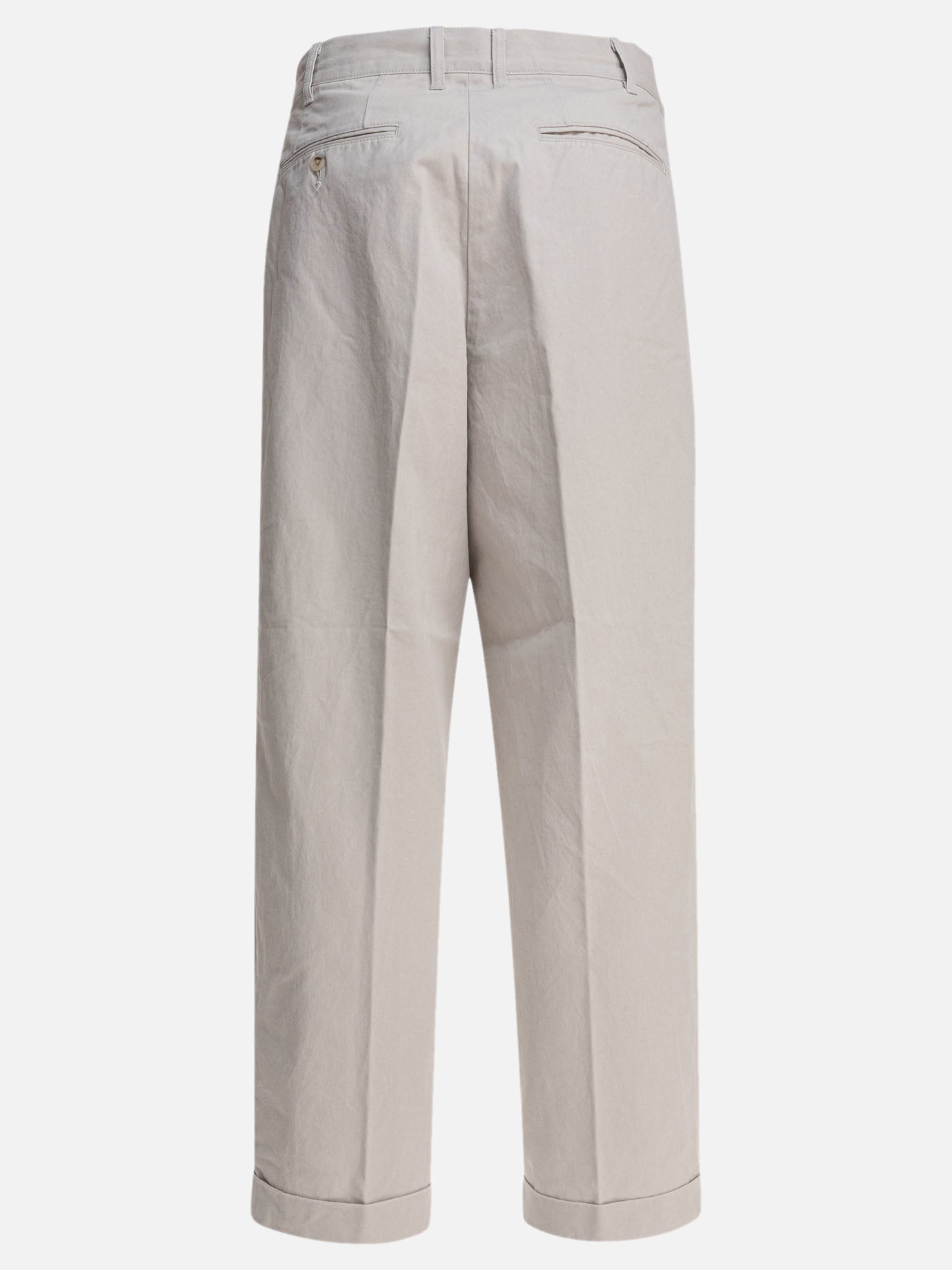 Beams Plus Pantaloni baggy 14317435_S Grey thumbnail_2