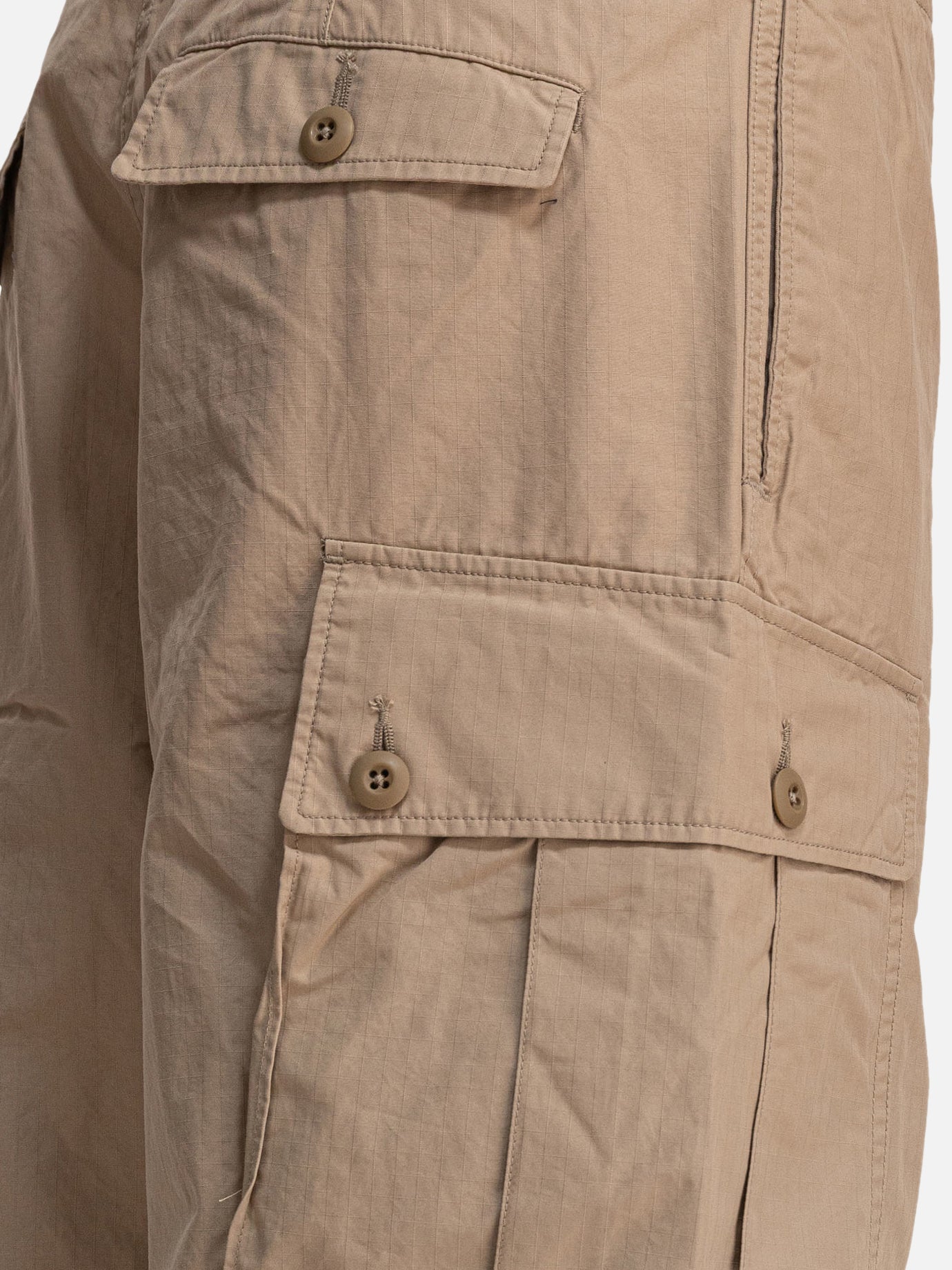 Pantaloni cargo & parachute Solid colour  Beige - Beams Plus Uomo | PDP | VIETTI Online Store | thumbnail_4