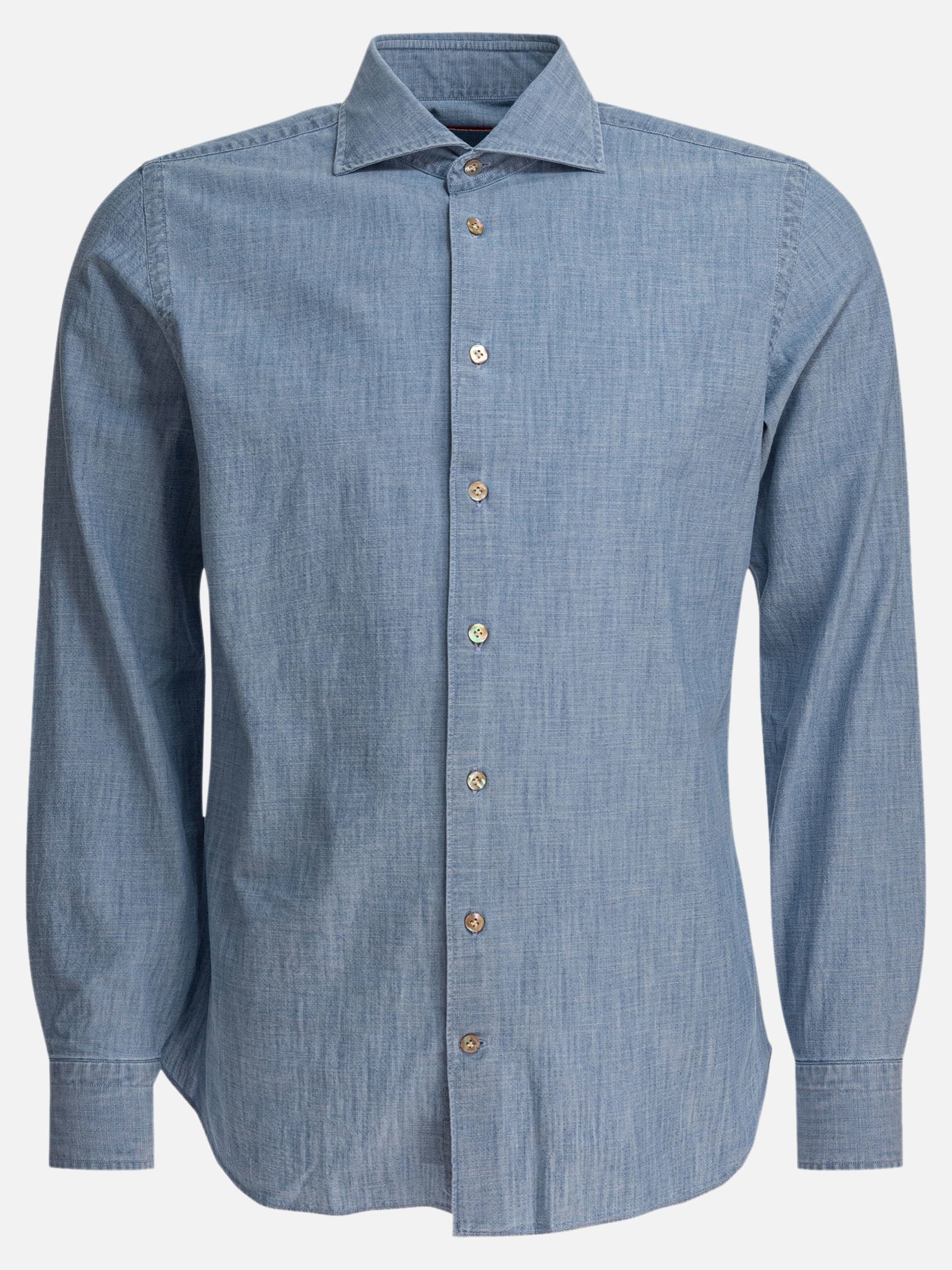 Camicie casual Solid colour  Azzurro - Borriello Uomo | PDP | VIETTI Online Store | thumbnail