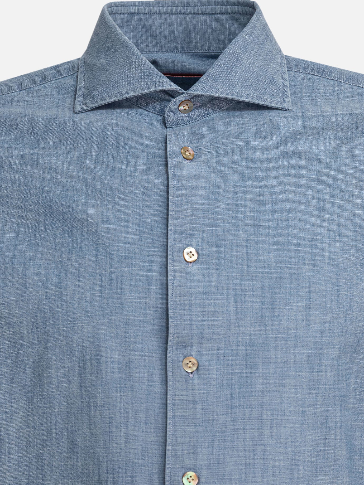 Camicie casual Solid colour  Azzurro - Borriello Uomo | PDP | VIETTI Online Store | Zoom-Modal_3
