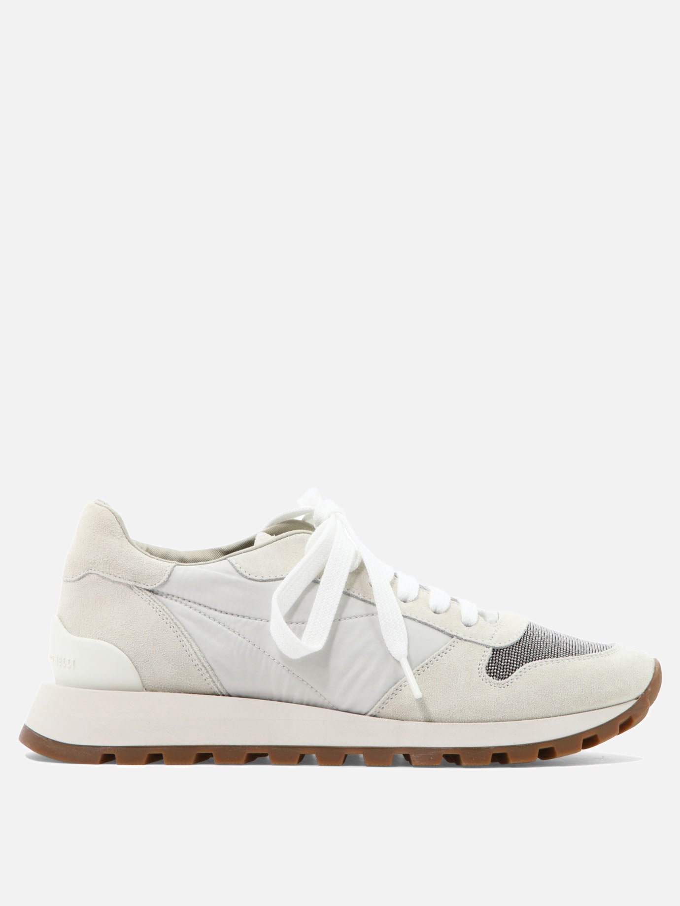 Sneaker basse 100% calf leather - 100% polyurethane  Bianco - Brunello Cucinelli Donna | PDP | VIETTI Online Store | thumbnail