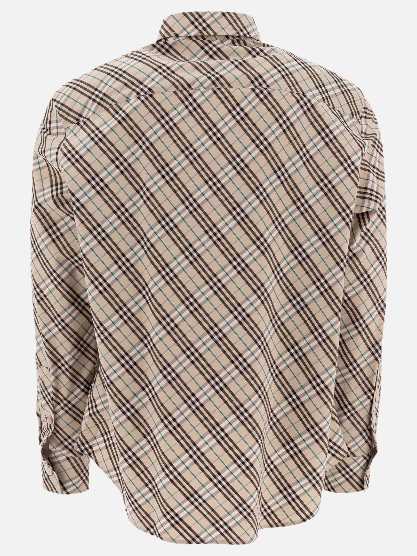 Burberry Cotton Check Shirt Beige