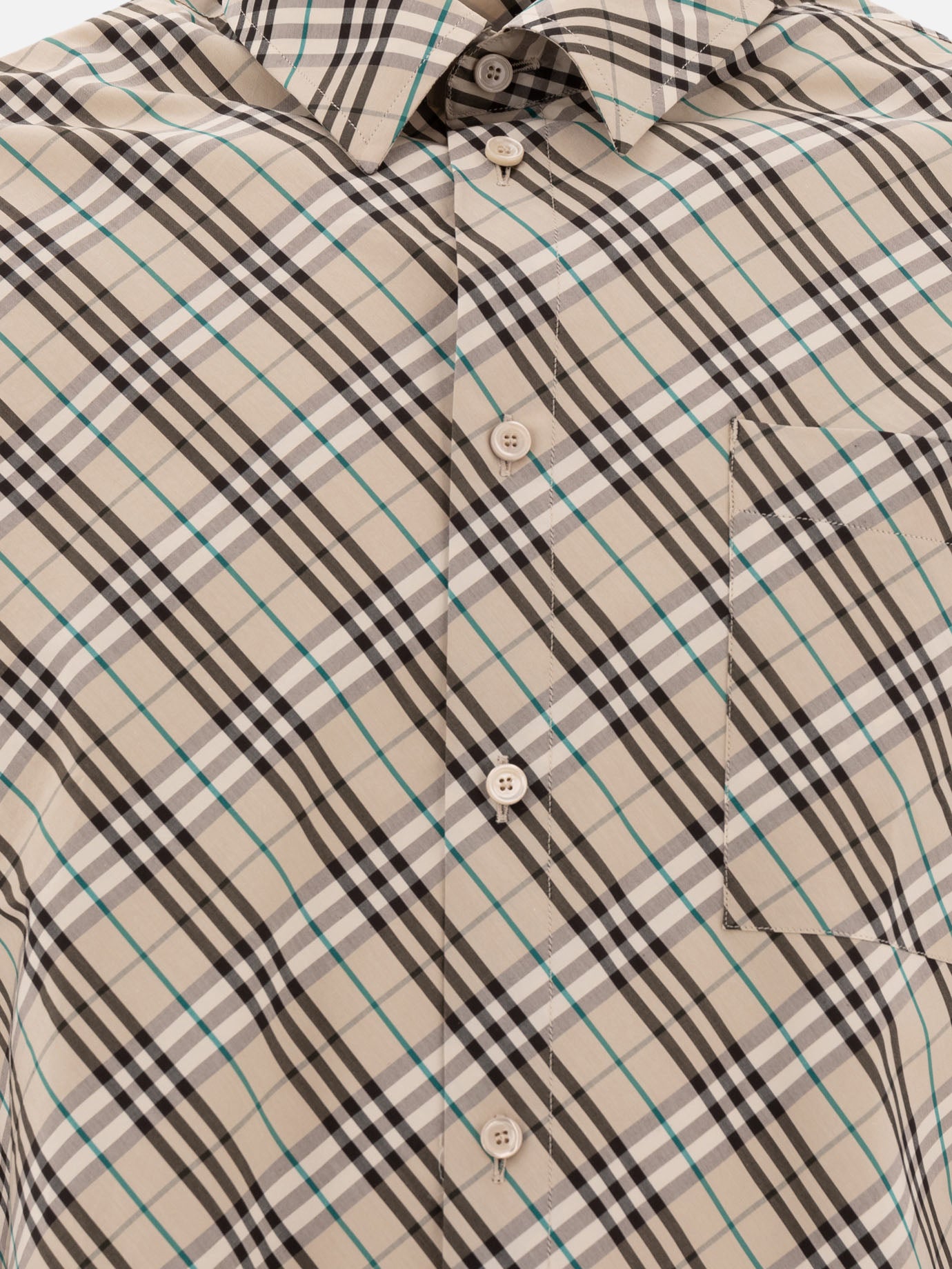 Burberry Camicia in cotone Check 16794608_L Beige thumbnail_3