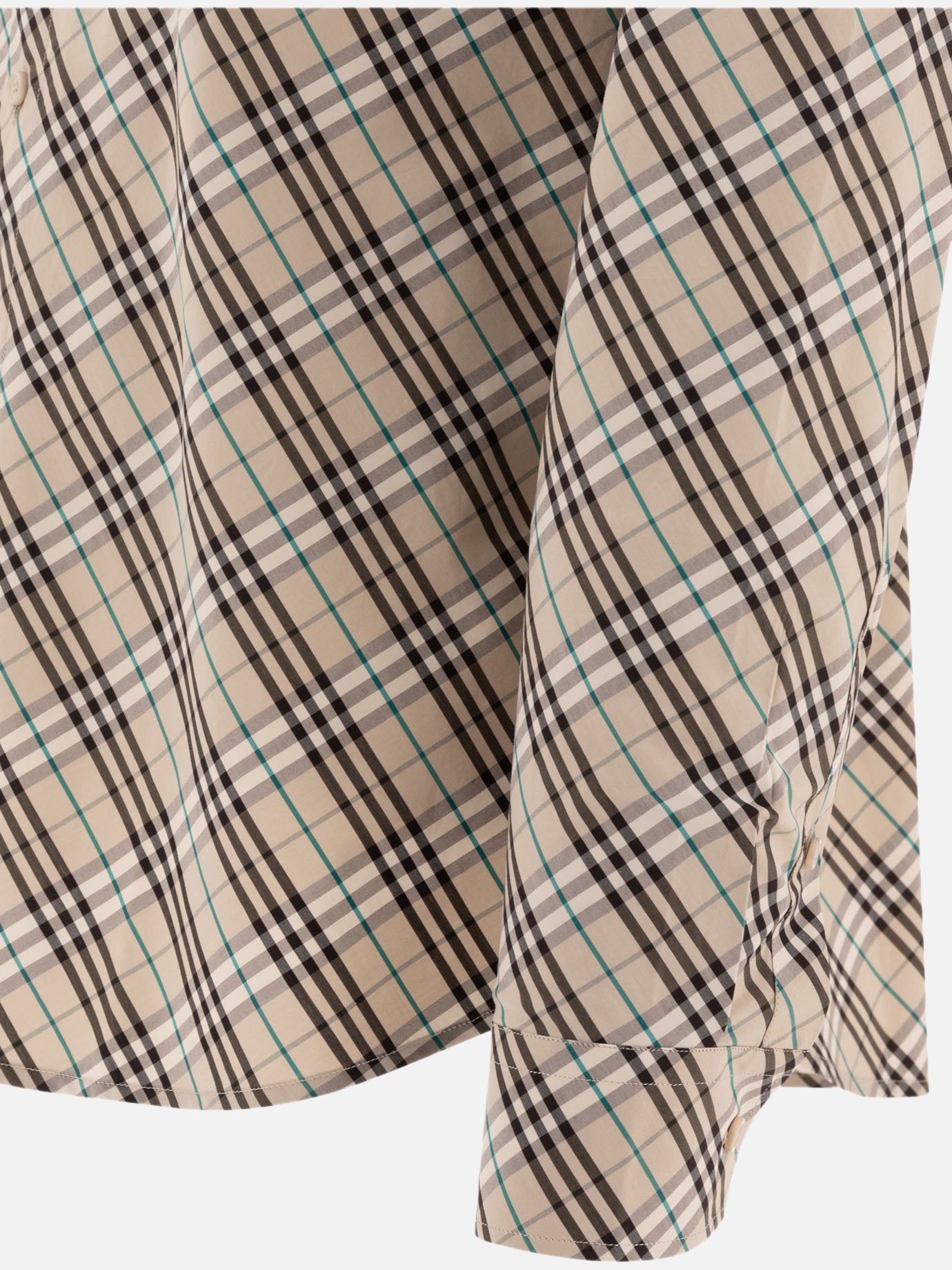 Burberry Cotton Check Shirt Beige