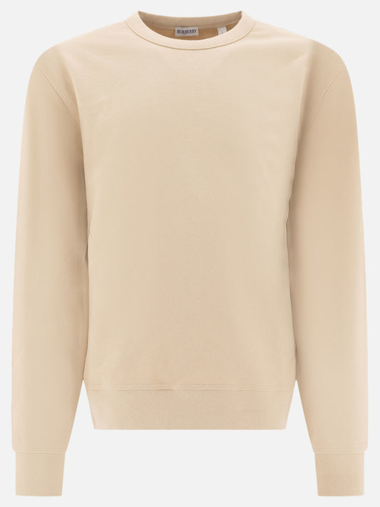 Burberry Felpa gircollo con dettaglio Check 15812019_M Beige 1