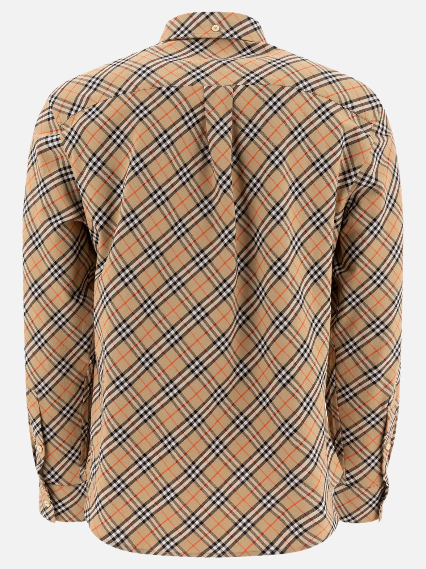 Burberry Camicia in cotone Check 17937121_S Beige thumbnail_2