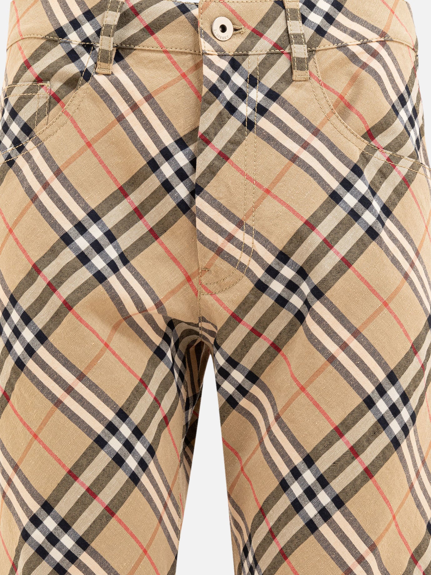 Burberry &quot;Check&quot; cargo trousers 18624641_06 Beige thumbnail_3
