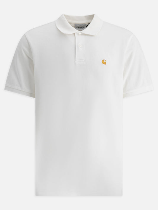 Carhartt WIP "S/S Chase Pique" polo shirt 13108309_S White 1