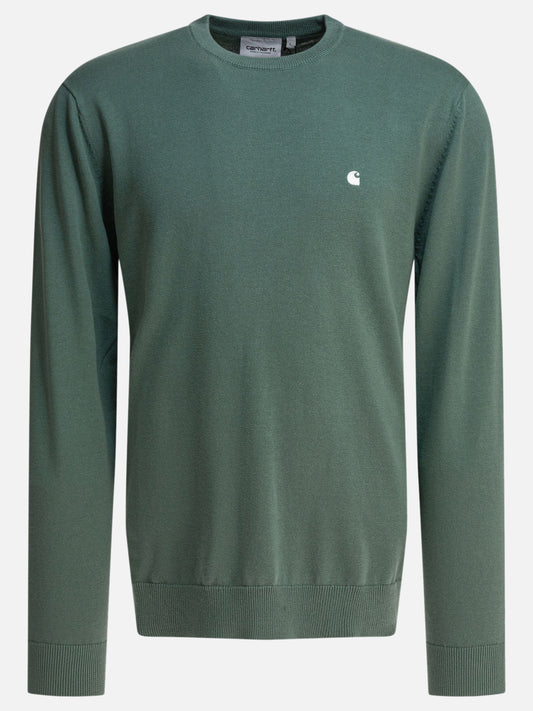 Carhartt WIP Maglione girocollo con logo 19997553_M Green 1