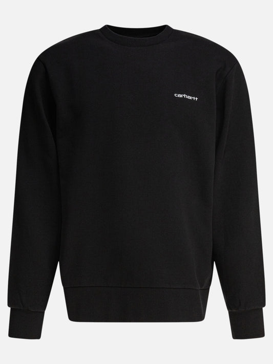 Carhartt WIP Felpa "Script Embroidery" 19243579_S Black 1