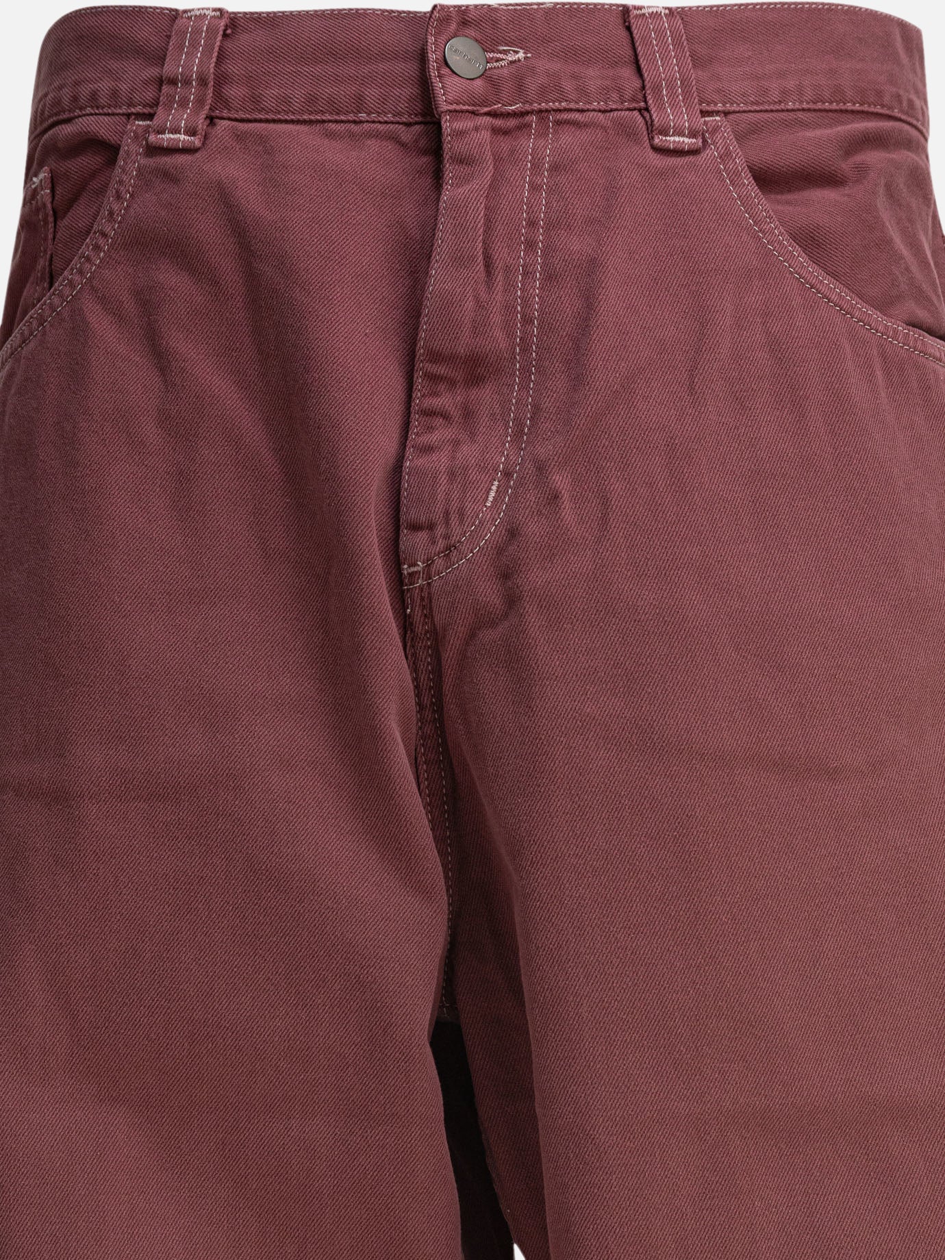 Jeans a gamba larga Solid colour  Bordeaux - Carhartt WIP Uomo | PDP | VIETTI Online Store | thumbnail_3