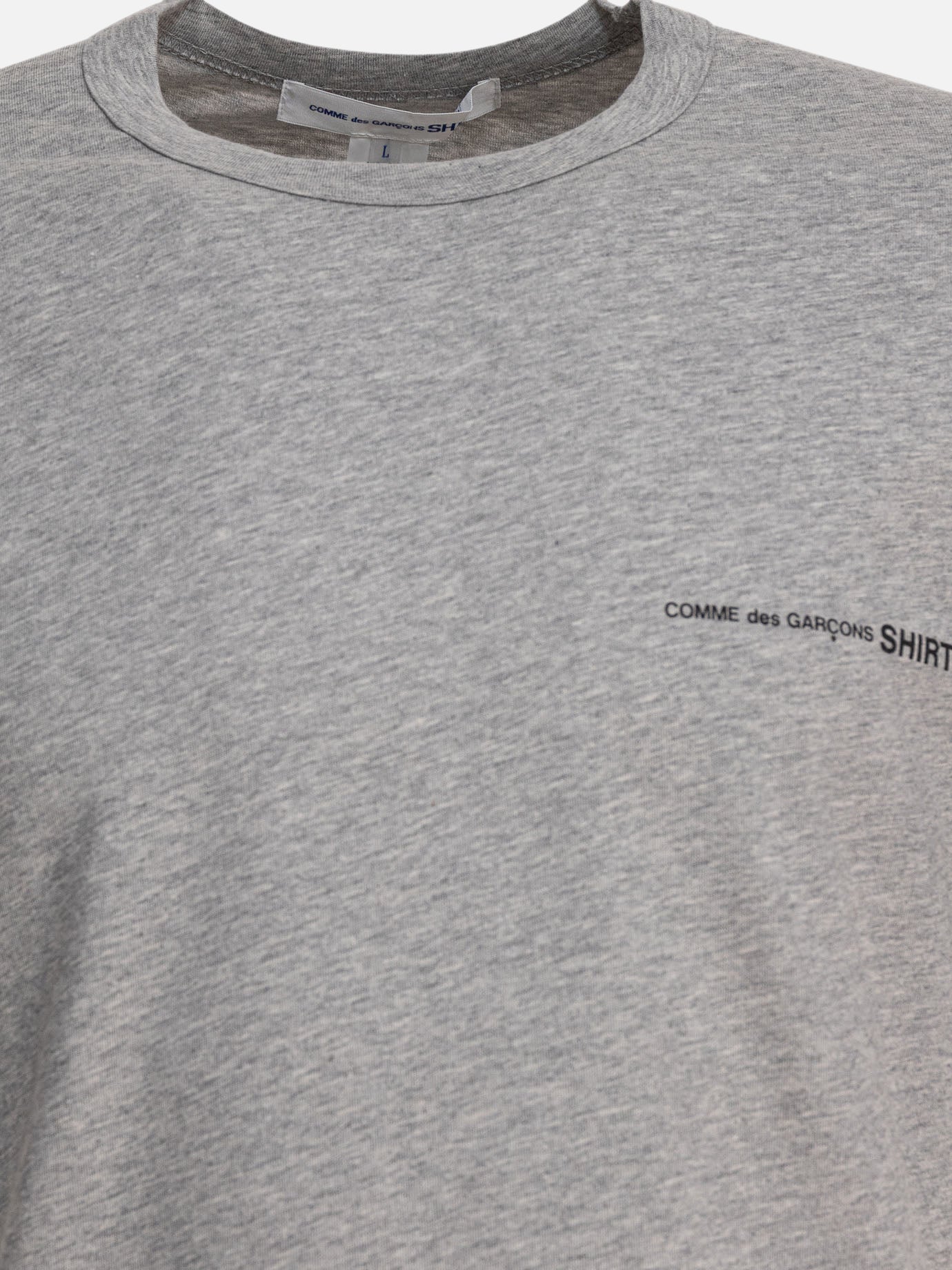 Crewneck t-shirts Logo  Grey - Comme Des Garçons Shirt Men | PDP | VIETTI Online Store | thumbnail_3